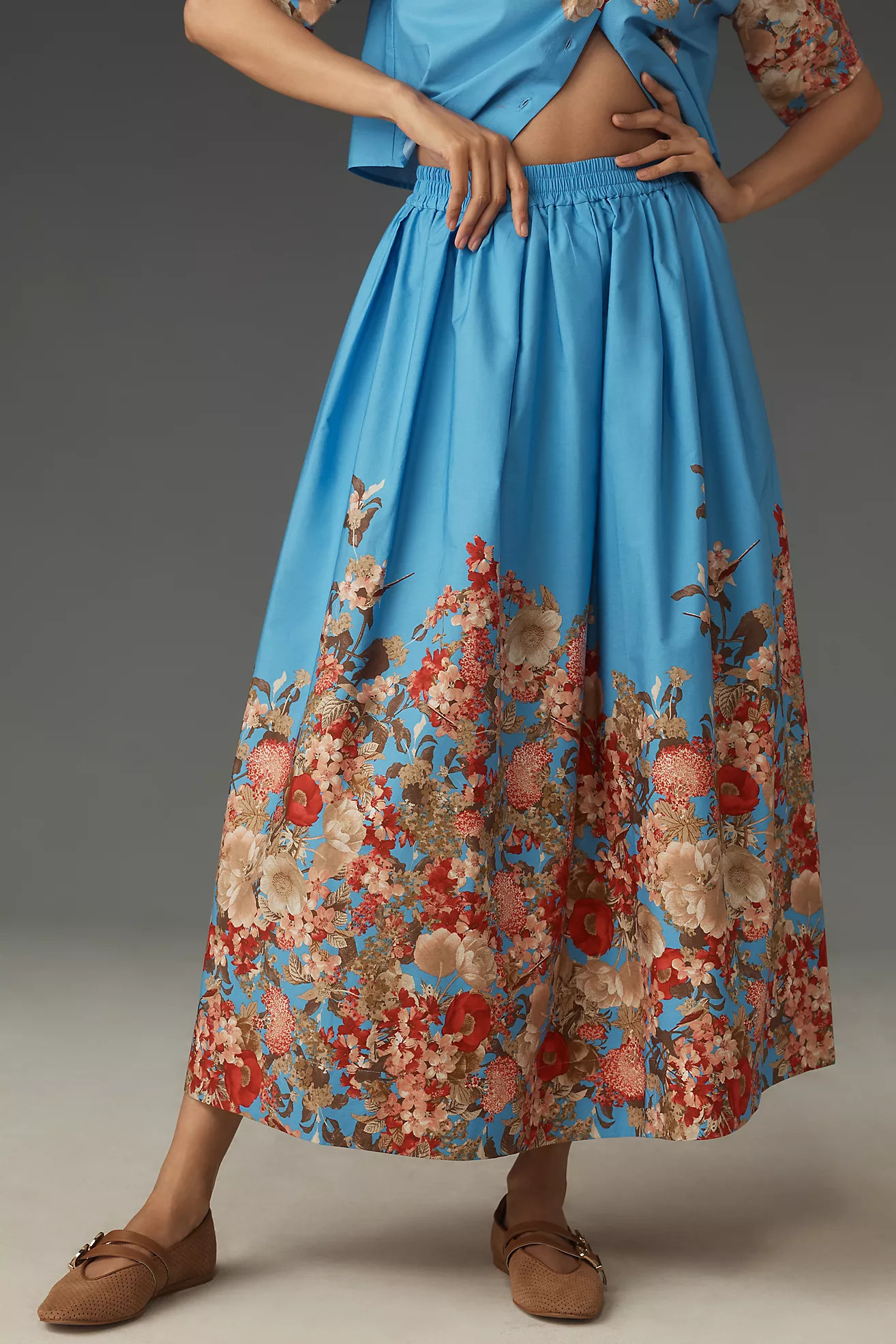 Maeve Pull-On Circle Skirt | Anthropologie (US)