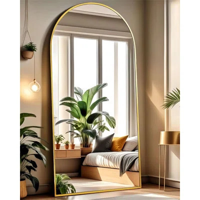 Arched Full-Length Floor Mirror – Elegant Freestanding Tilting Mirror For Bedroom, Living Room, And Dressing Area | Wayfair North America