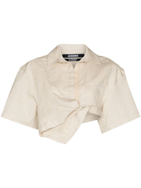 Capri cropped short-sleeve shirt | Farfetch Global