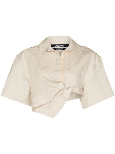 Capri cropped short-sleeve shirt | Farfetch Global