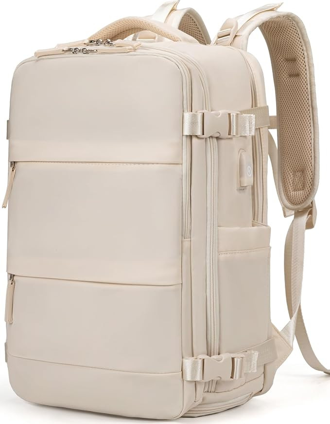 MOLNIA Large Travel Backpack for Women & Men with Shoe Compartment, Airline Approved Carry on Bac... | Amazon (US)