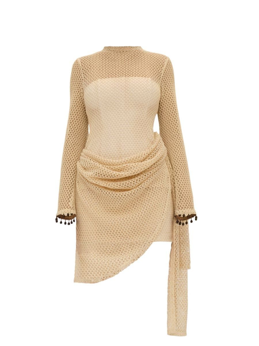 Egu Crocheted Draped Dress | Saks Fifth Avenue