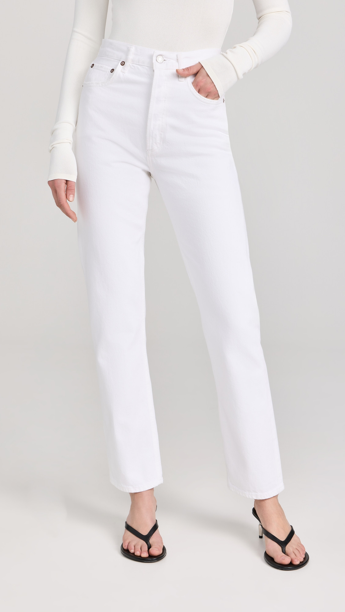 AGOLDE '90s Pinch Waist Jeans Marshmallow 27 | Shopbop