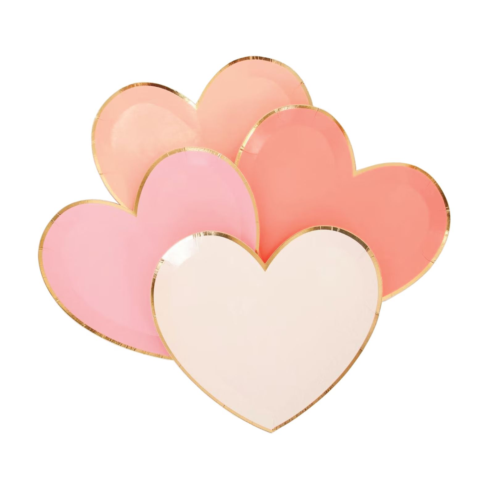 Large Pink Heart Plates Valentines Dinner Plates Set of 8 - Etsy | Etsy (US)