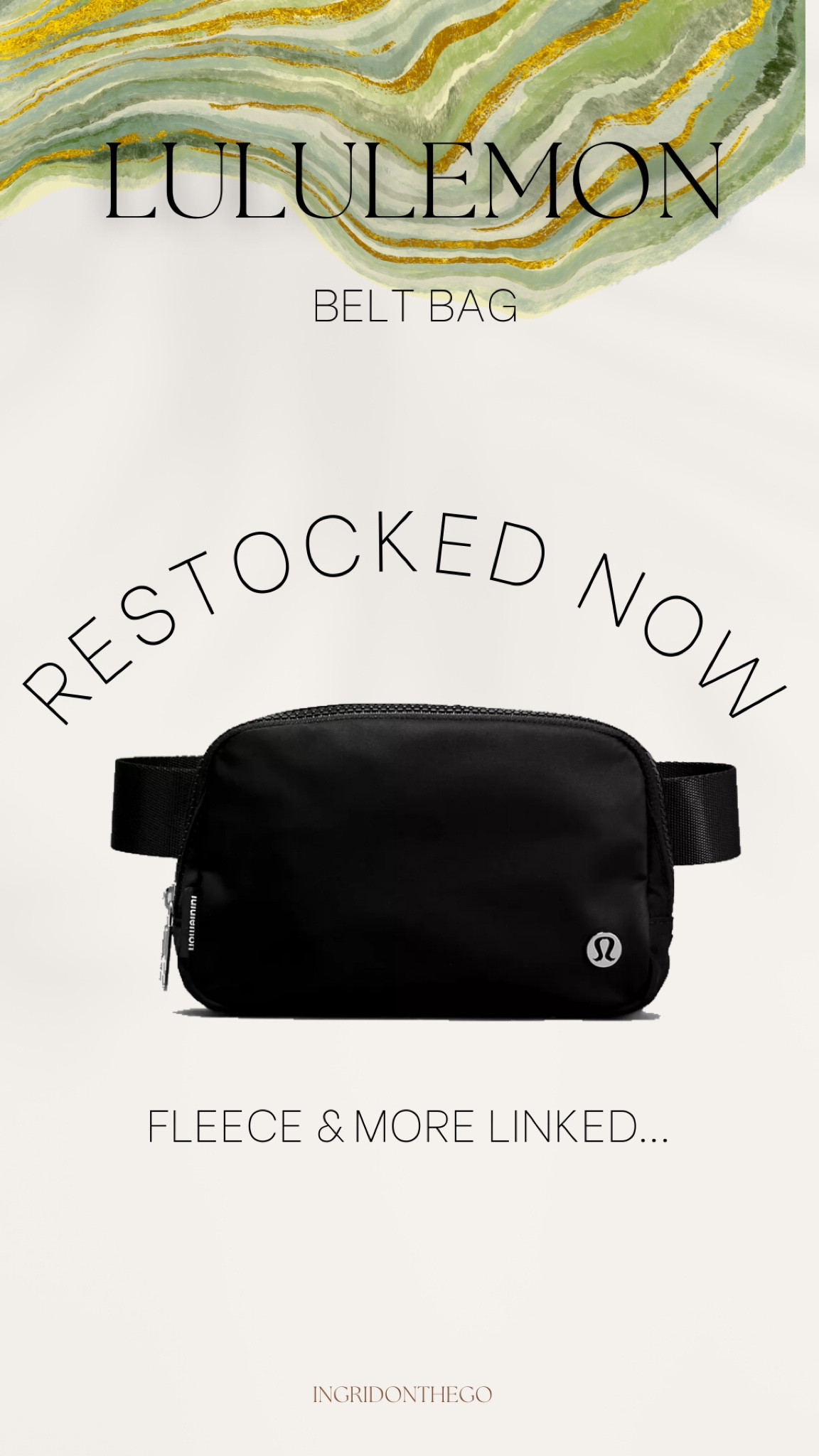 Lululemon Belt Bag Restock Including fleece belt bag and more everywhere belt bag 2022

#LTKSeasonal #LTKitbag #LTKunder50