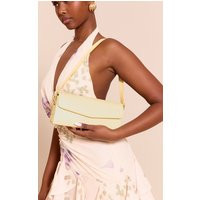 Butter Yellow Rectangle Fold Over Shoulder Bag | PrettyLittleThing US