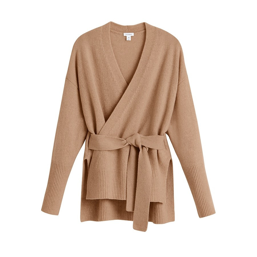 Recycled Cashmere Soft Wrap Sweater | Cuyana