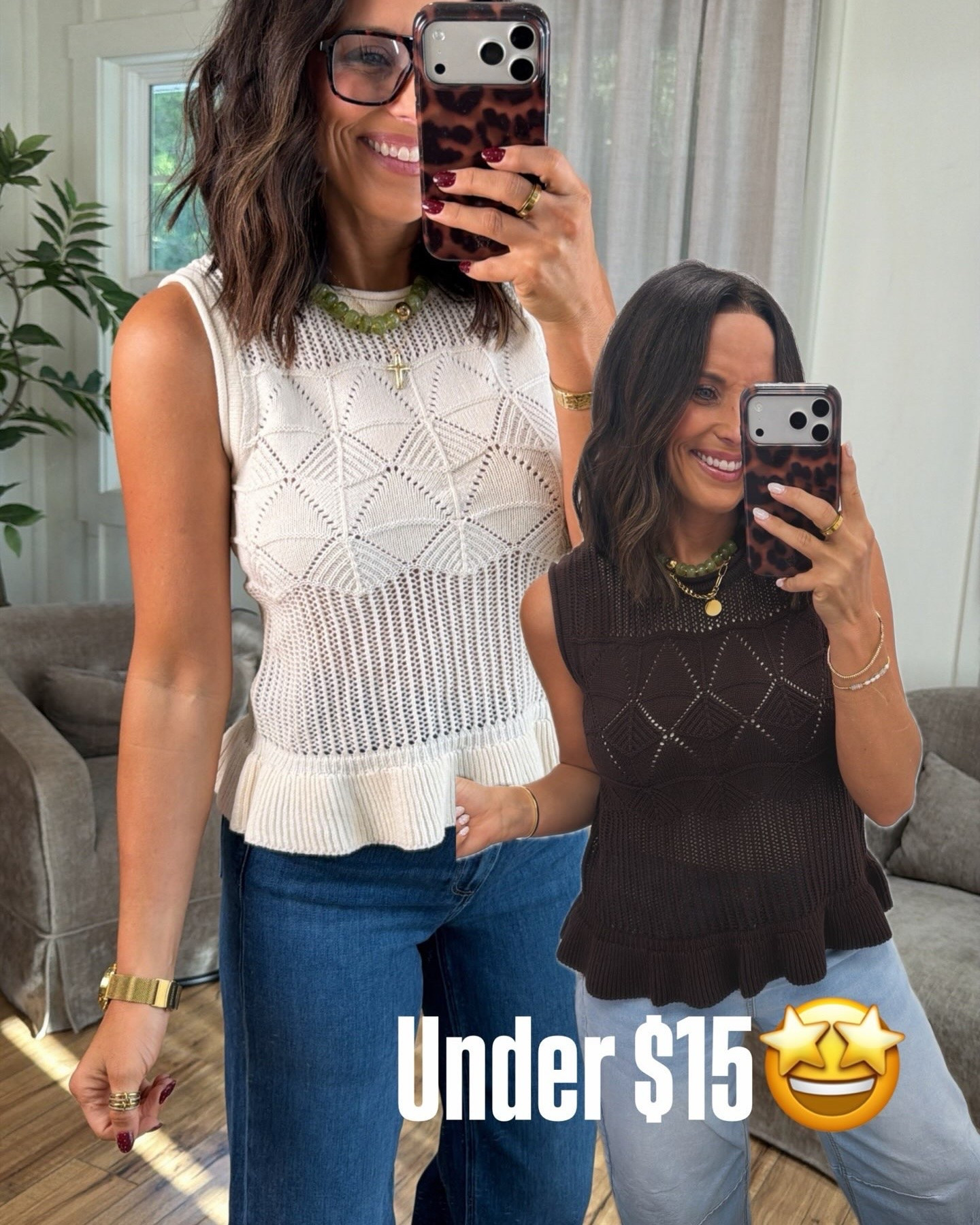 This is giving expensive J.Crew-inspired fall staple under $15?!🤎

Walmart really said quiet luxury on a budget 👏🏻 This knit top is SO cute with the jeans the little ruffle detail makes it feel way more elevated than a basic sweater. Perfect for transitioning into fall!

XS

#walmartfashion #walmartfinds #walmartstyle #walmartfashionfinds #affordablefashion #fallfashion #falloutfits #lookforless #walmartmusthaves

#LTKootd
