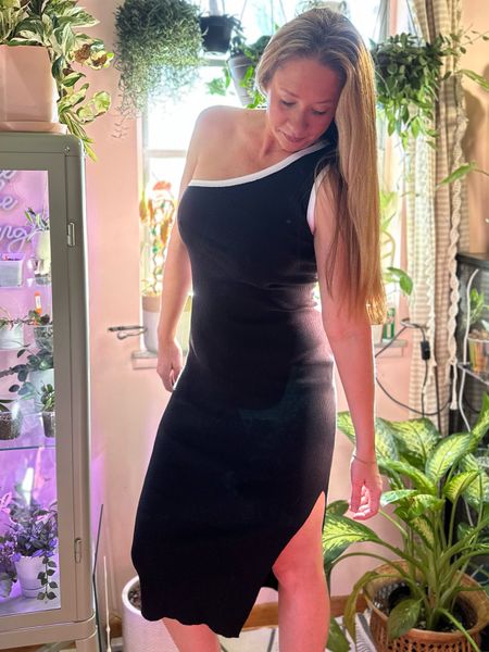 This is the absolute perfect spring dress! One shoulder dress, comes in tons of color options, wedding guest dress, spring dress, affordable fashion 

#LTKfindsunder50 #LTKover40 #LTKstyletip