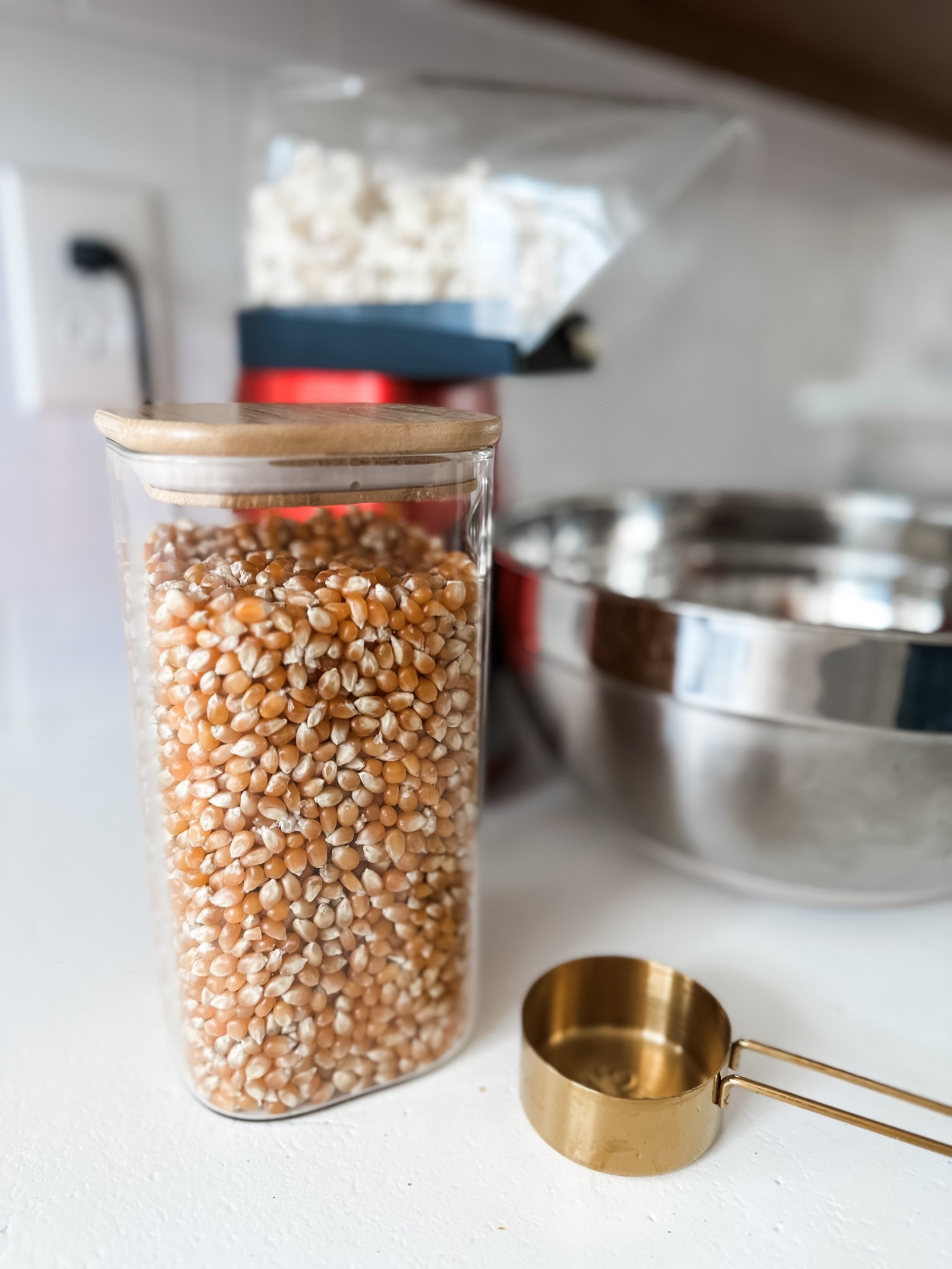 Popcorn necessities! We use these glass jars for a lot of pantry items and love them! 
Popcorn maker
Amazon kitchen 

#LTKFindsUnder50 #LTKHome #LTKFamily