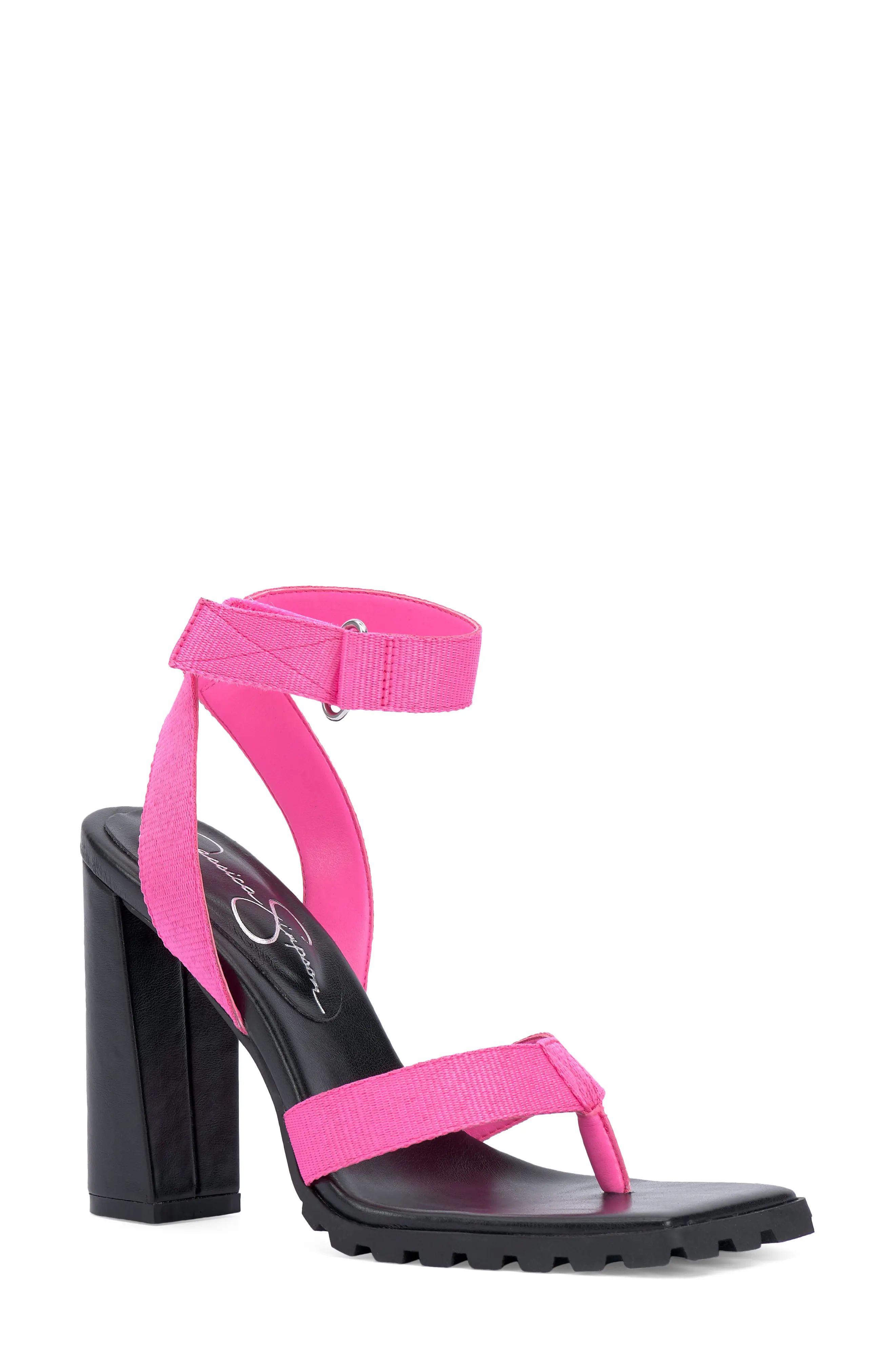 Jessica Simpson Kielne Sandal in Neon Pink at Nordstrom, Size 6 | Nordstrom