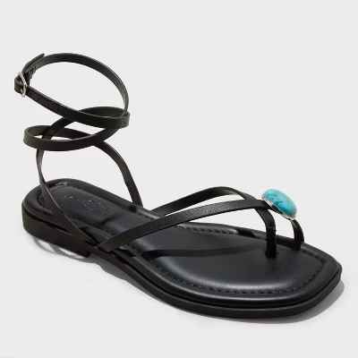 Women's Elizabeth Ankle Strap Sandals with Memory Foam Insole - Universal Thread™ | Target