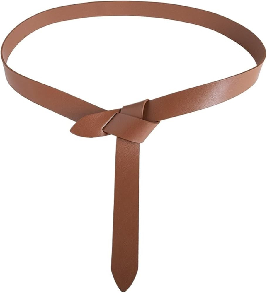 Knot Belts For Women Soft Faux Leather Belt Fashion Tie Belts For Women Wrap Belt For Jeans Pants... | Amazon (US)