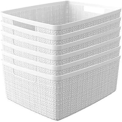 Curver Set of 6 - Perfect Bins for Home Office, Closet Shelves, Kitchen Pantry and All Bedroom Es... | Amazon (CA)