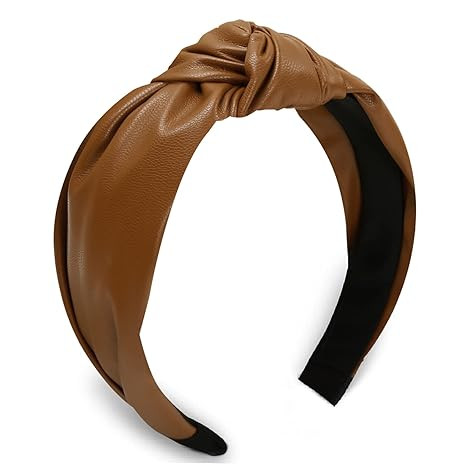 Huachi Knotted Headbands for Women Brown, Cute Womens Headbands knotted, Fashion Top Knot Headban... | Amazon (US)