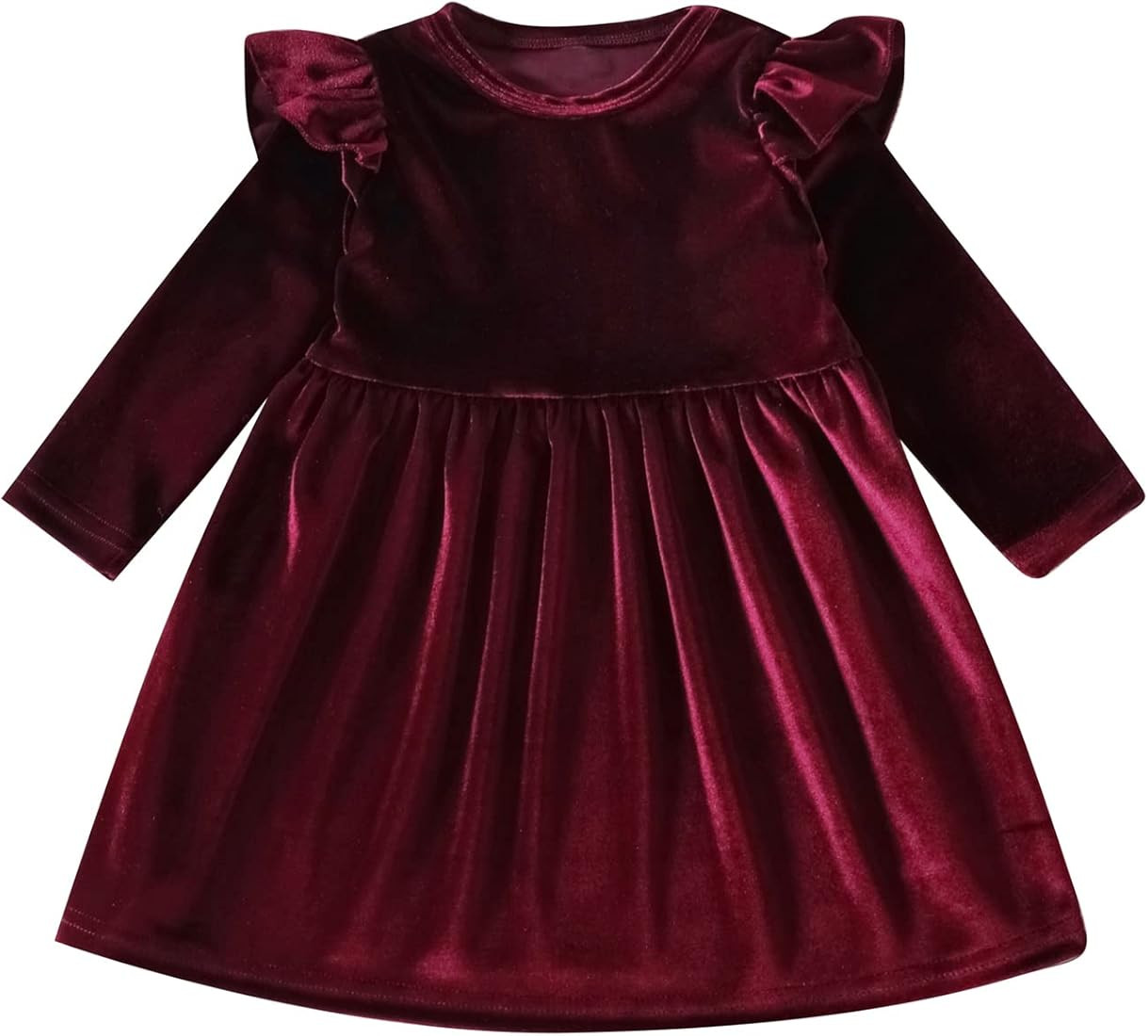 IDOPIP Toddler Baby Girls Velvet Tutu Dress Long Sleeve Princess Christmas Birthday Party Wedding... | Amazon (US)
