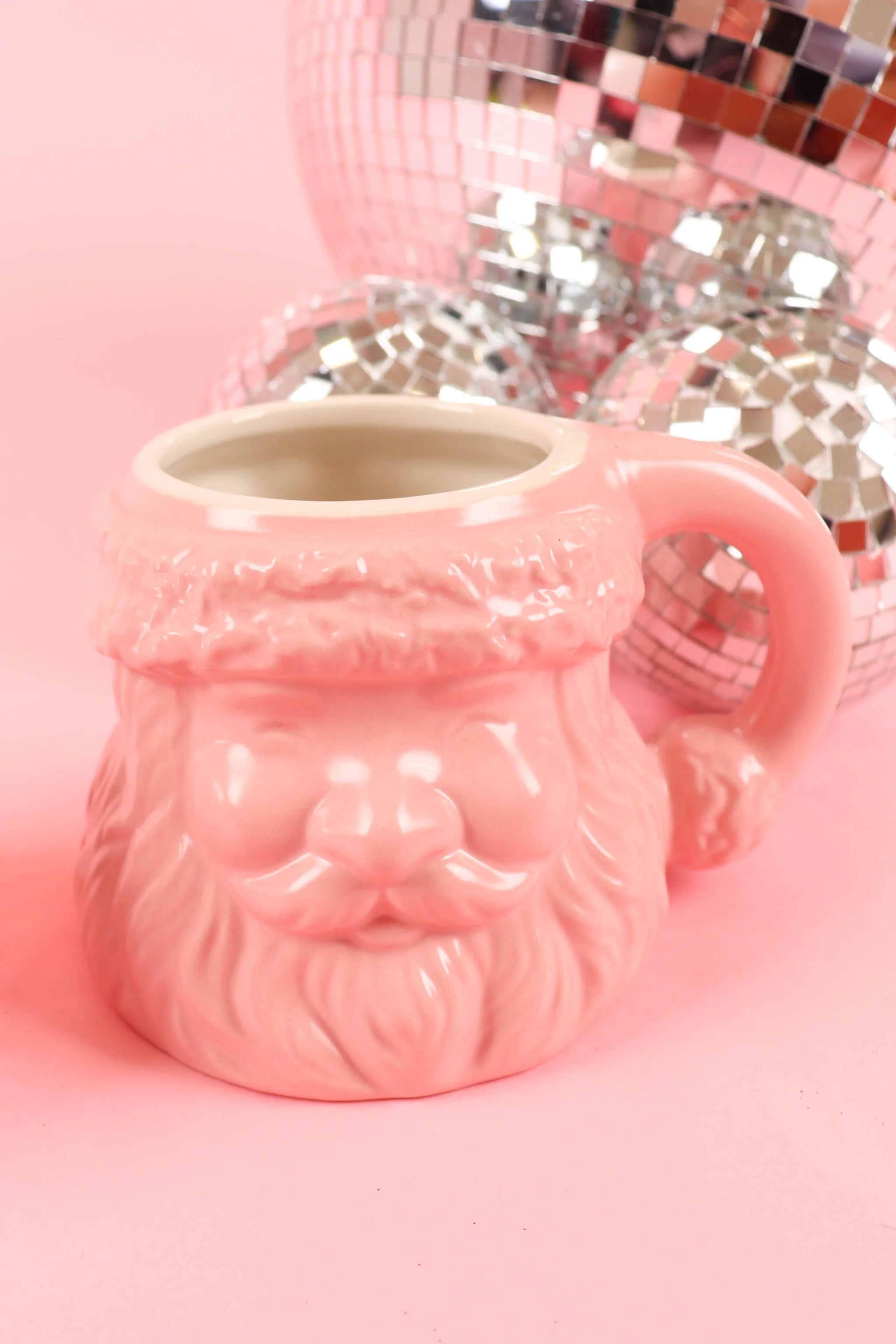 Pink Santa Mug - Pink | The Impeccable Pig