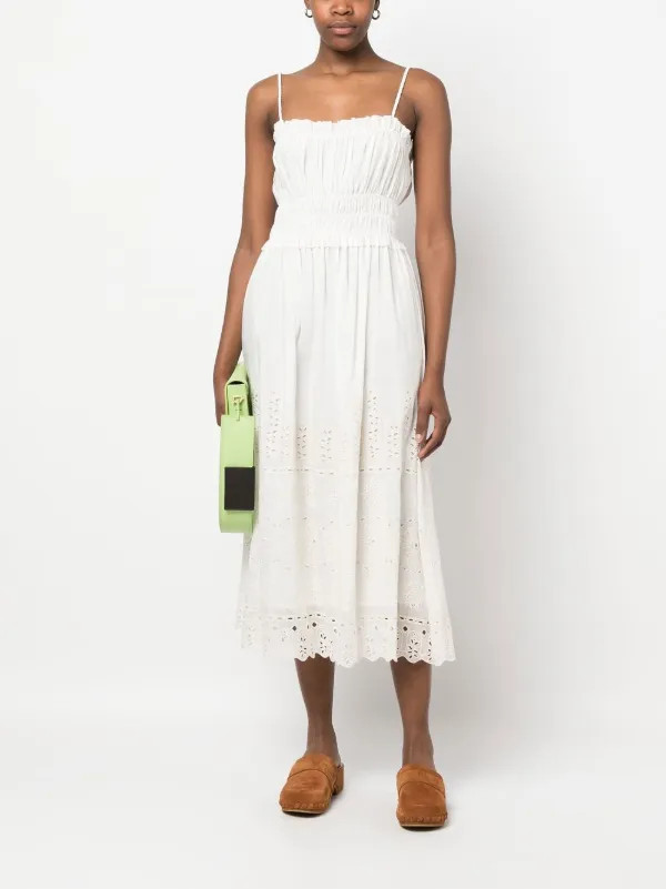 Claudie Pierlot cut-out Detailing Cotton Dress - Farfetch | Farfetch Global