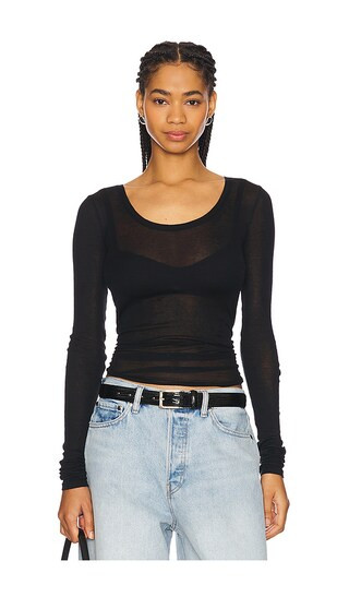 American Vintage Massachusetts Tee in Black. - size L | Revolve Clothing (Global)