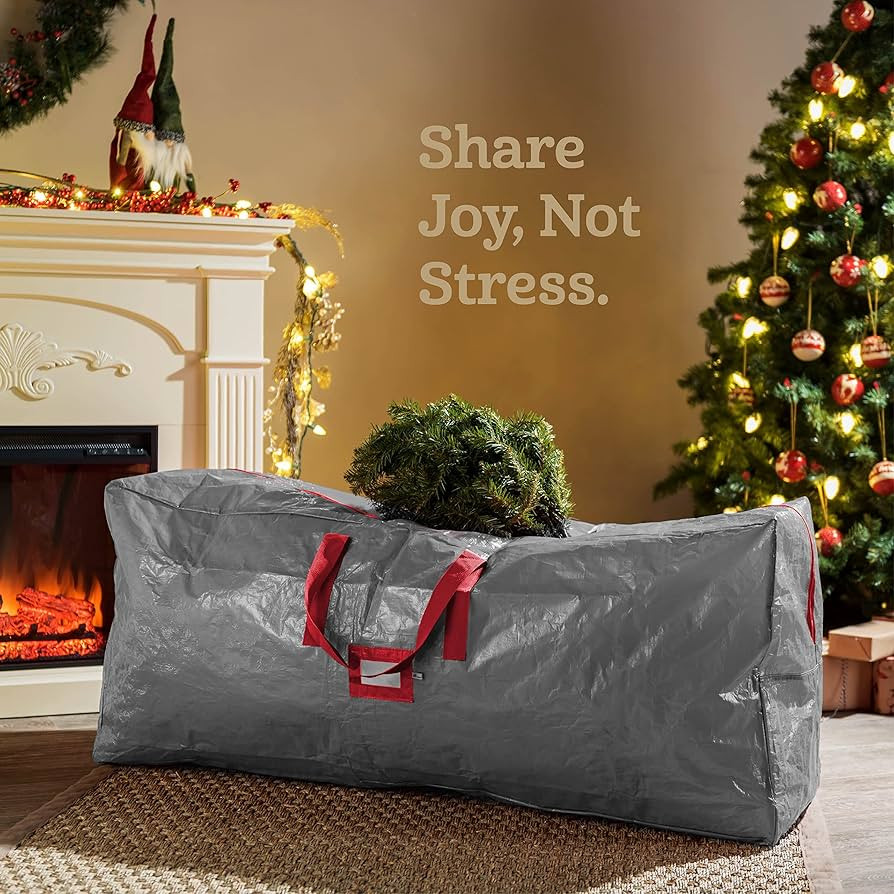 Zober Christmas Tree Storage Bag - Fits 9 Ft Artificial Trees - Plastic, Waterproof Christmas Tre... | Amazon (US)