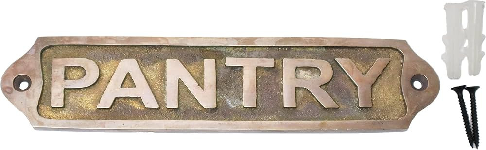 Quality Home Crafts Sam Star Brass Metal Door Sign Plaques|Antique Finish|Easy DIY Installation P... | Amazon (US)