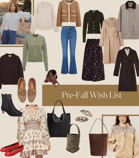 All the items I have on my fall shopping wishlist this year from trench coats and bucket bags to suede boots and cardigans  