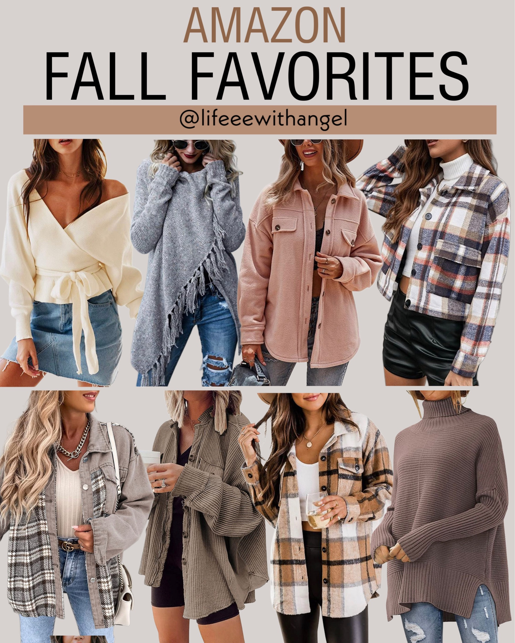 These are Amazon Fall Favorites for 2022 😻😻 All pieces come in several color options. 

#LTKfashion #amazon #amazonfashion #LTKfashion #liketkit #ltkstyletip #amazonfavorites #LTKfit #Fall #Fallsweater #Fallshacket #Fallfashion  #Shacket #Sweater 