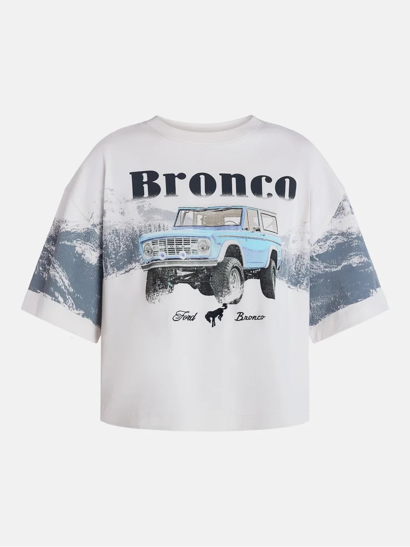 Ford Bronco Women's Fashion Boxy Tee, Sizes XXS-XXL | Walmart (US)