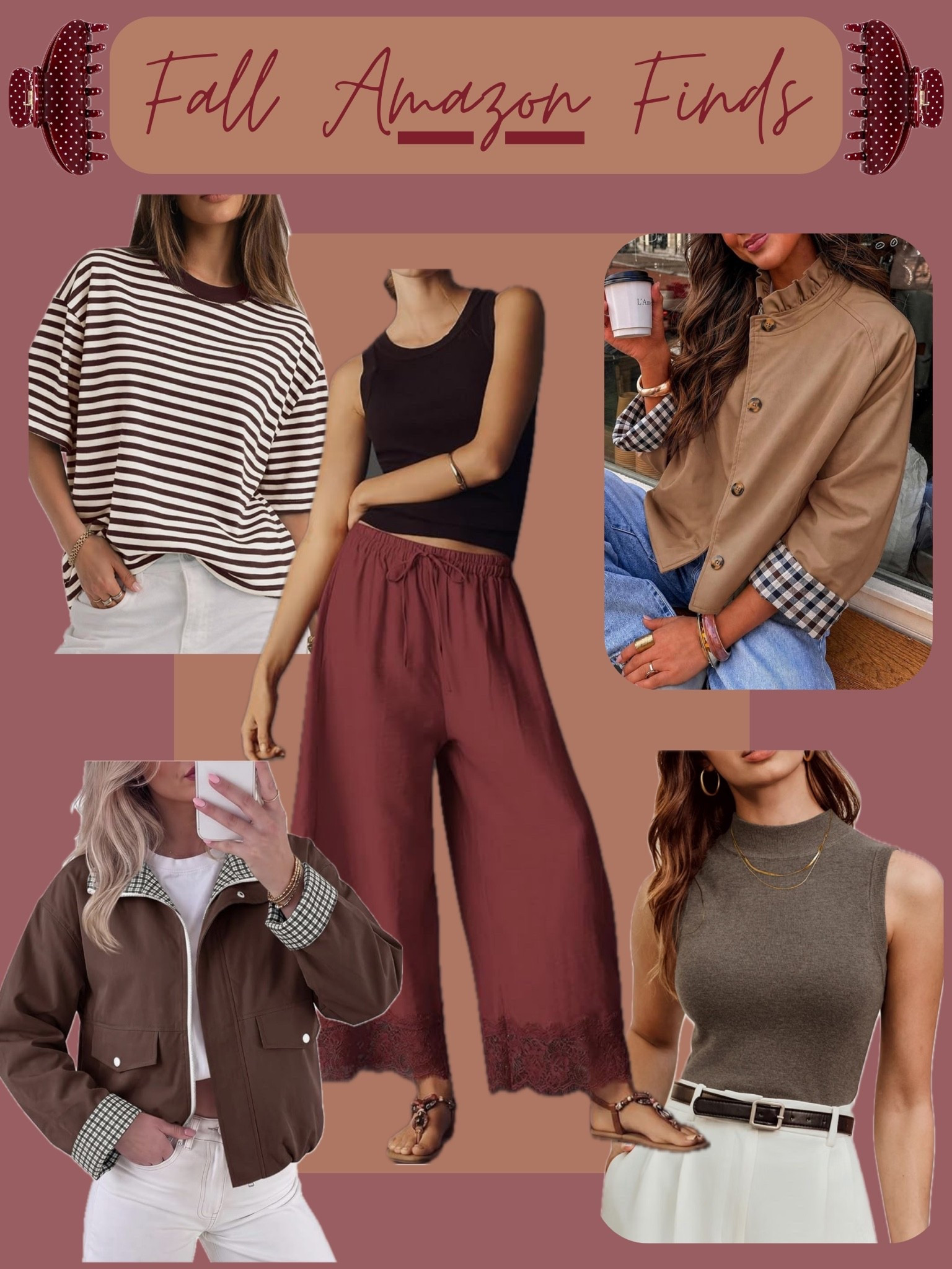| fall Amazon fashion haul | fall outfit ideas | bomber jackets | fall barn jacket | plaid lined jackets | satin lace fall pants | staple tees | plaid barrel pants |

#LTKootd #LTKmomlife #LTKgrwm