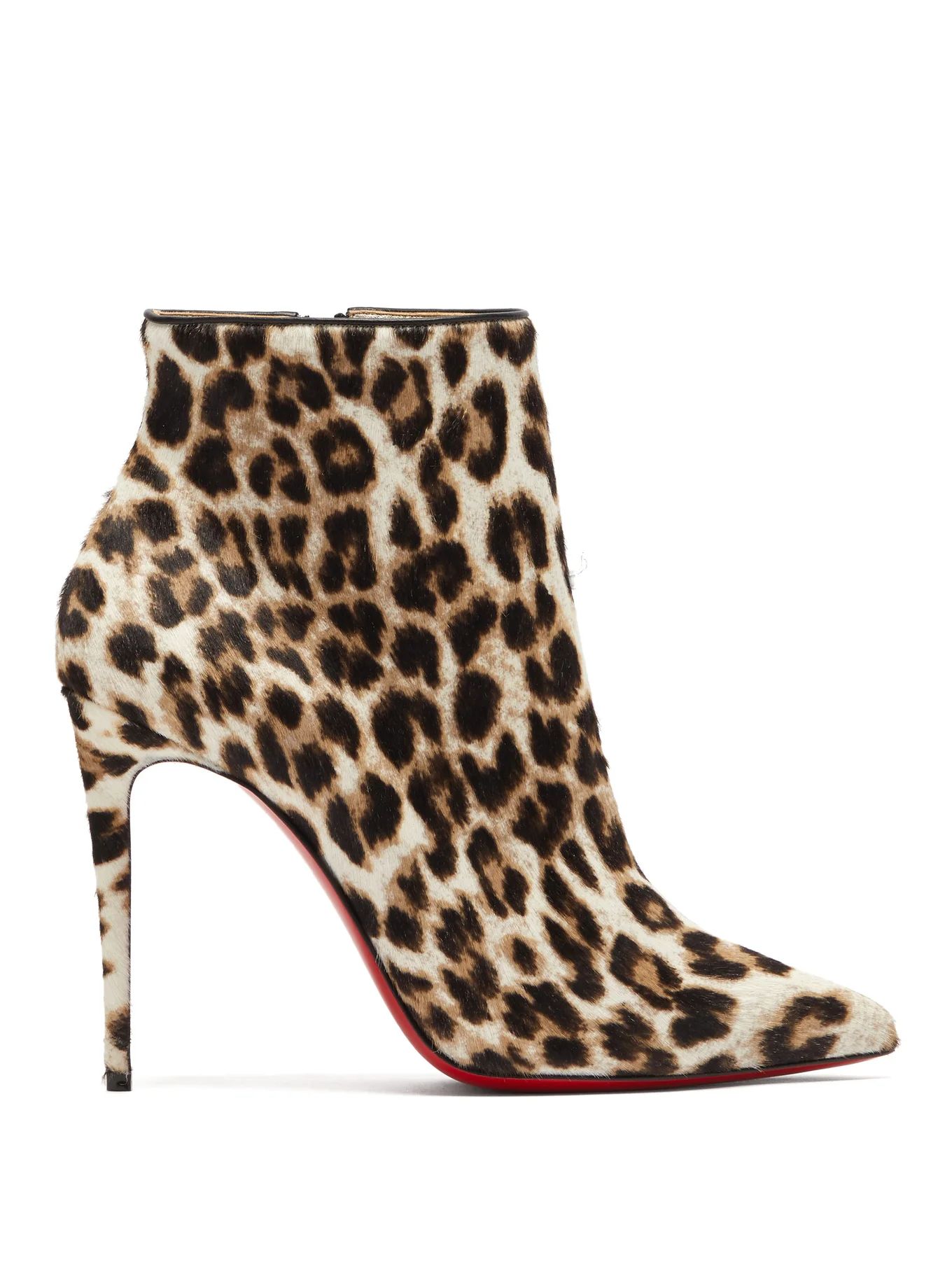 So Kate Booty 100 leopard-print calf-hair boots | Christian Louboutin | Matches (US)