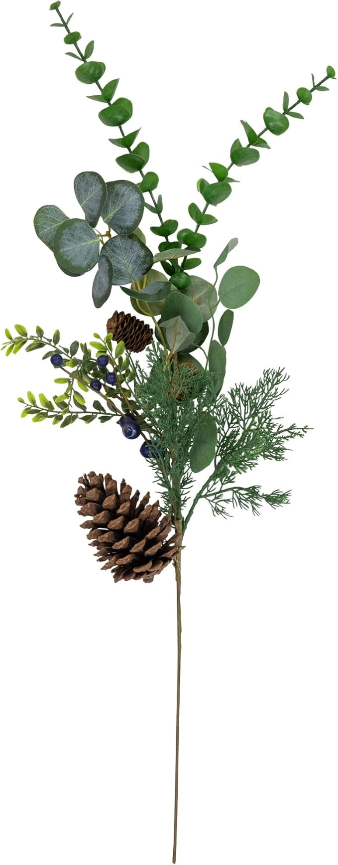 Northlight 32" Eucalyptus, Pinecones and Blueberries Artificial Pine Christmas Spray | Amazon (US)