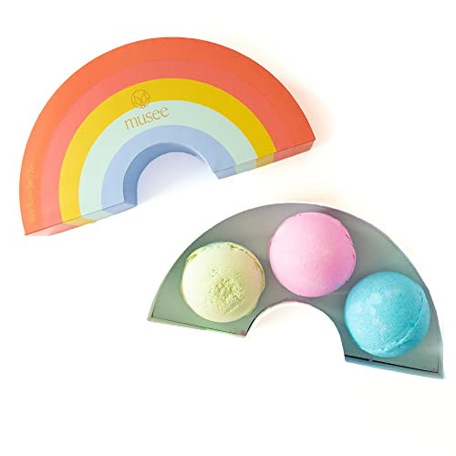 Musee Rainbow Bath Bomb Set | Relaxing Aromatherapy Bath Bombs | Gift Set for Women | Contains 5 Organic Bathbombs | Paraben-Free & Sulfate Free | Handmade in The USA | Amazon (US)