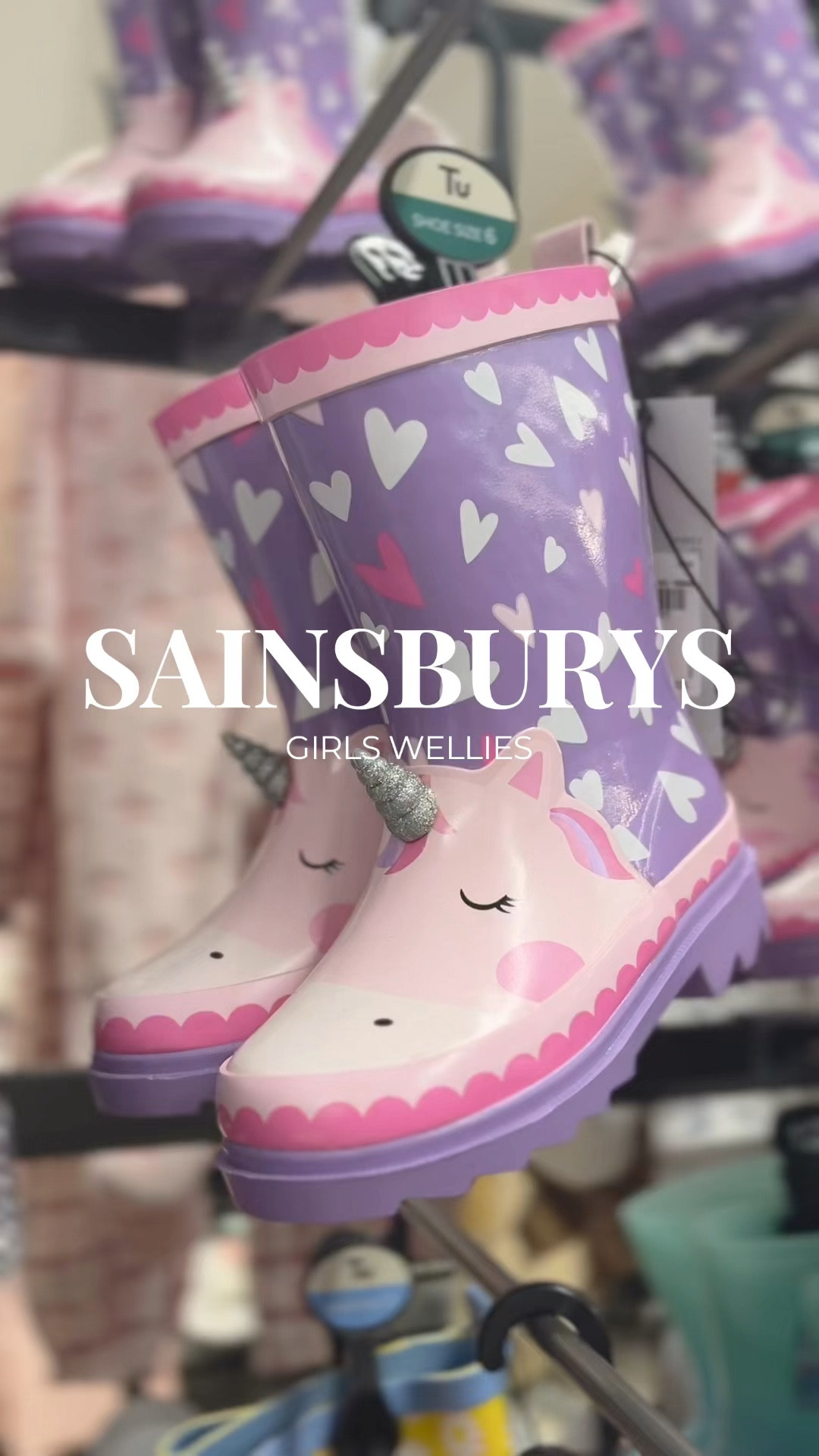 Girls wellies sainsburys hotsell