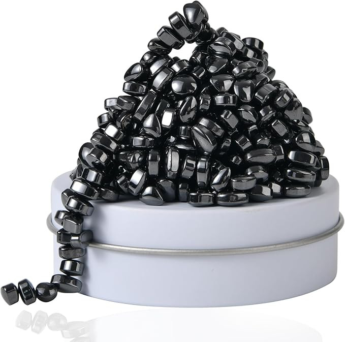 Ferrite Putty Rocks,Black More Than 300 Weak Magnetic Smooth Ferrite Pebbles, Magnet Rock Desk To... | Amazon (US)