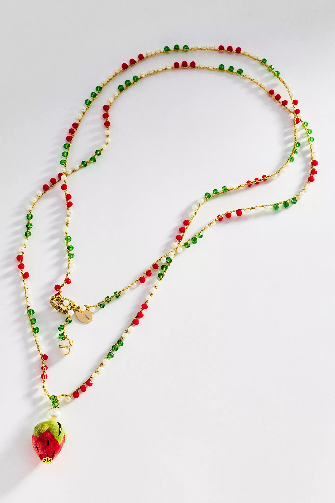 CASHFANA Fruit Pendant Beaded Necklace | Anthropologie (US)