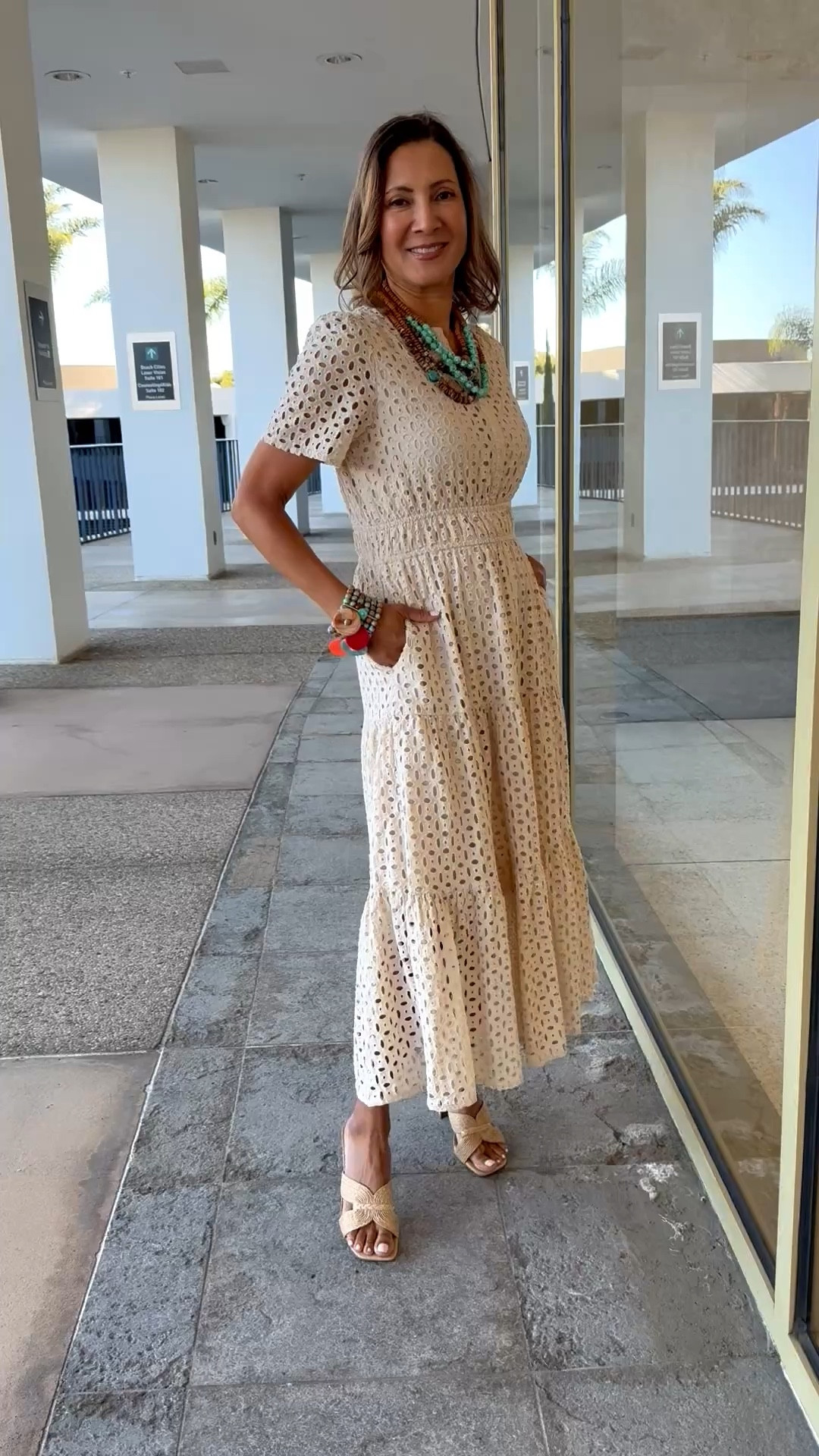 This easy to throw on and go summer short sleeve maxi dress is a pretty Amazon find. It comes in nine different colors! The eyelet detail is so on trend + it’s fully lined. It looks professional in the office in the office, and it’s pretty enough to wear to church, a graduation or to brunch.
#MothersDay

#LTKmomlife #LTKOver40 #LTKWorkwear
