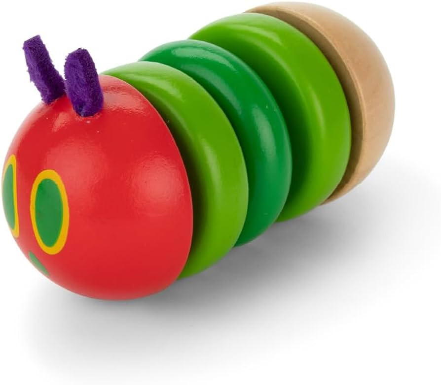 KIDS PREFERRED World of Eric Carle The Very Hungry Caterpillar Newborn Wooden Fidget Toy, Baby Se... | Amazon (US)