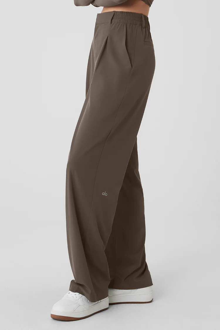 High-Waist Pursuit Trouser - Olive Tree | Alo Yoga (US)