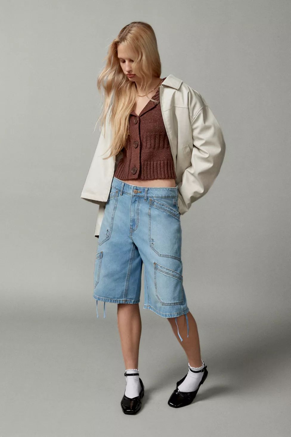 BDG Dani Denim Cargo Short | Urban Outfitters (US and RoW)
