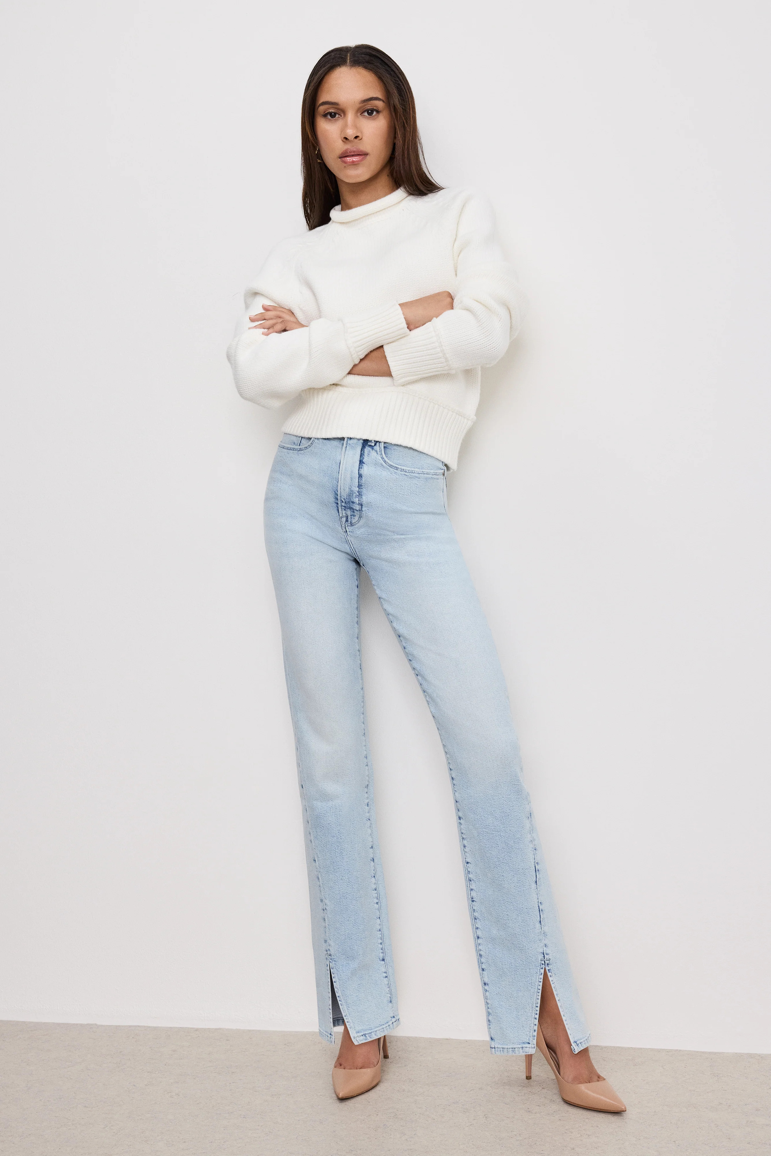 GOOD BOY STRAIGHT JEANS | INDIGO753 - GOOD AMERICAN | Good American