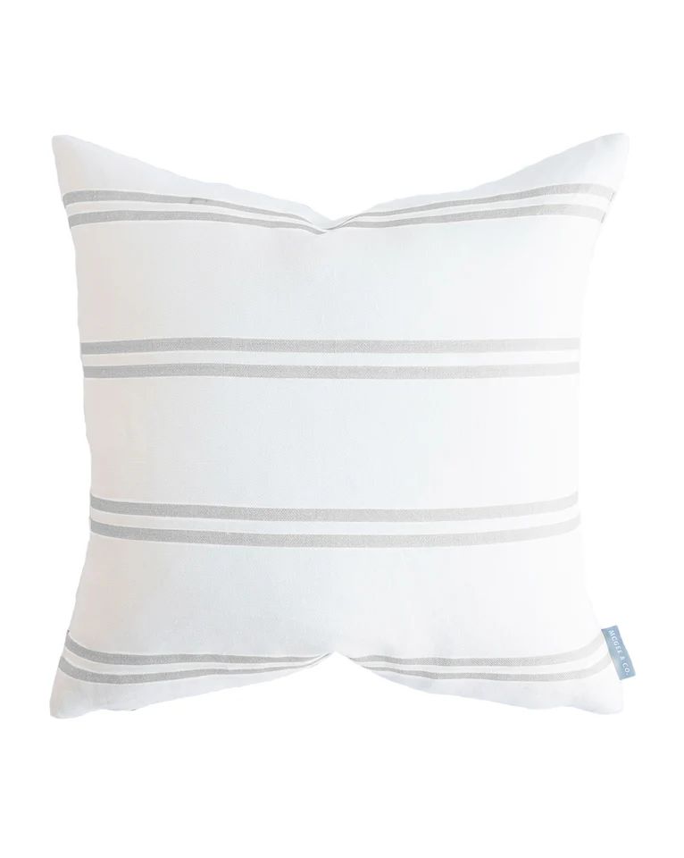 Franklin Gray Stripe Pillow Cover | McGee & Co.