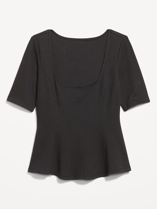 Square-Neck Peplum Top | Old Navy (US)