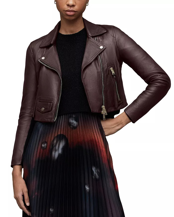 Elora Leather Biker Jacket | Bloomingdale's (US)