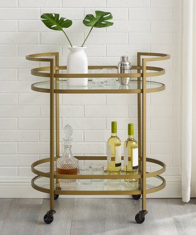 Crosley Goldtone Bailey Bar Cart | Zulily