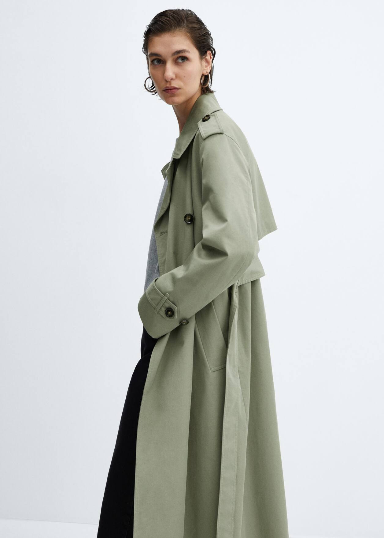 Double-button trench coat -  Women | Mango USA | MANGO (US)