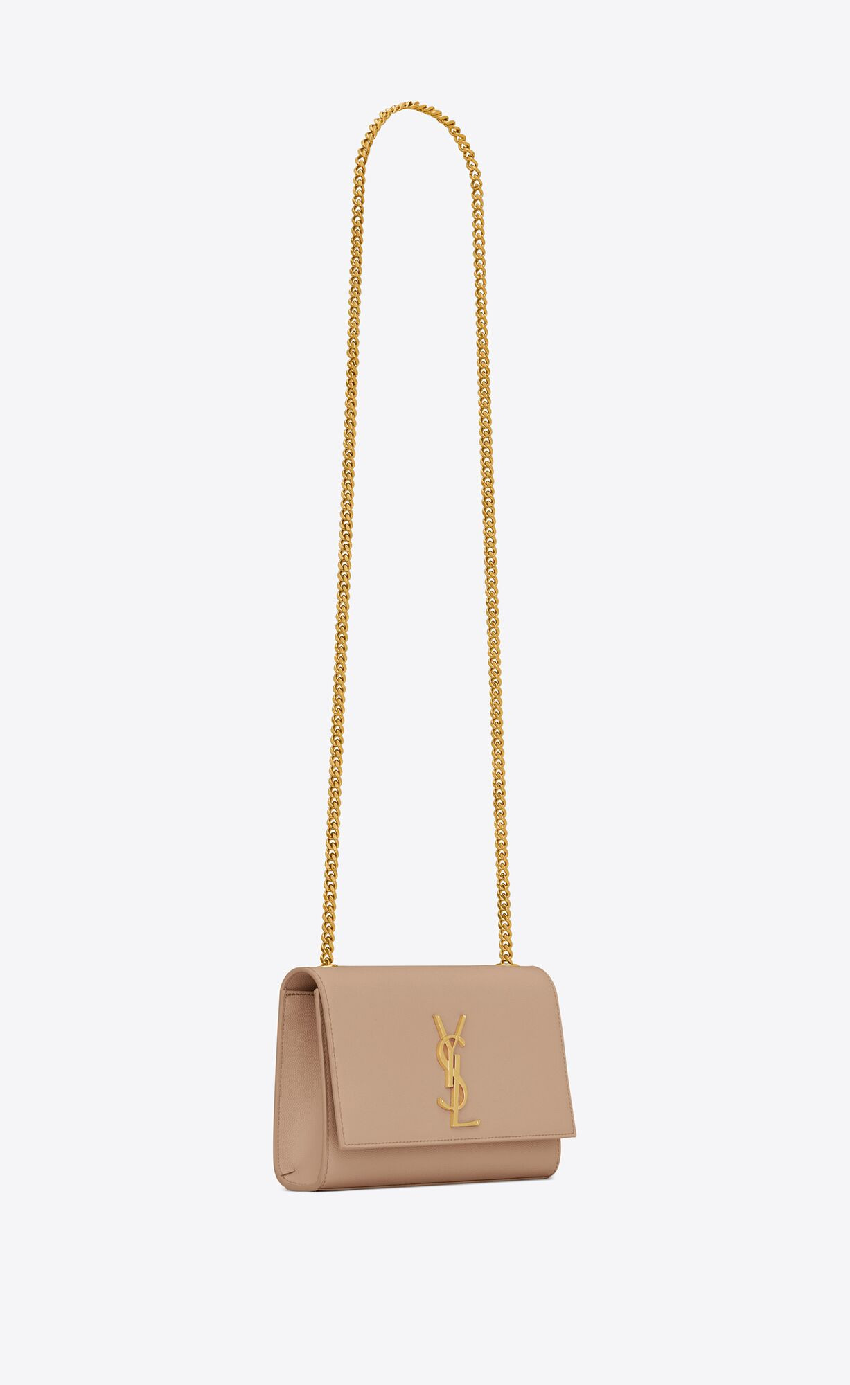 kate small chain bag in grain de poudre embossed leather | Saint Laurent Inc. (Global)