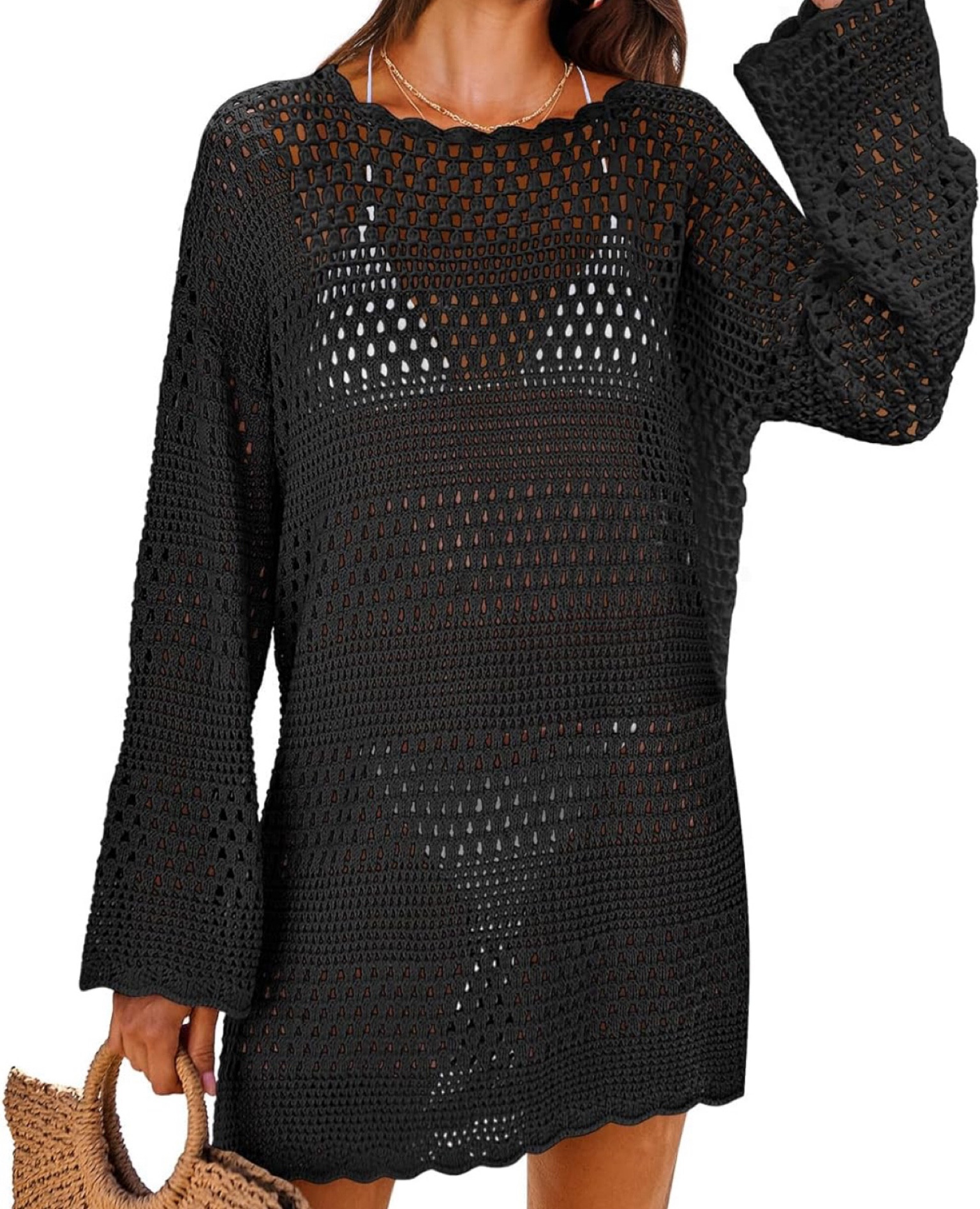 Crochet swimsuit cover! Long sleeves! So cute and comfy! 

#LTKSeasonal #LTKswim #LTKtravel