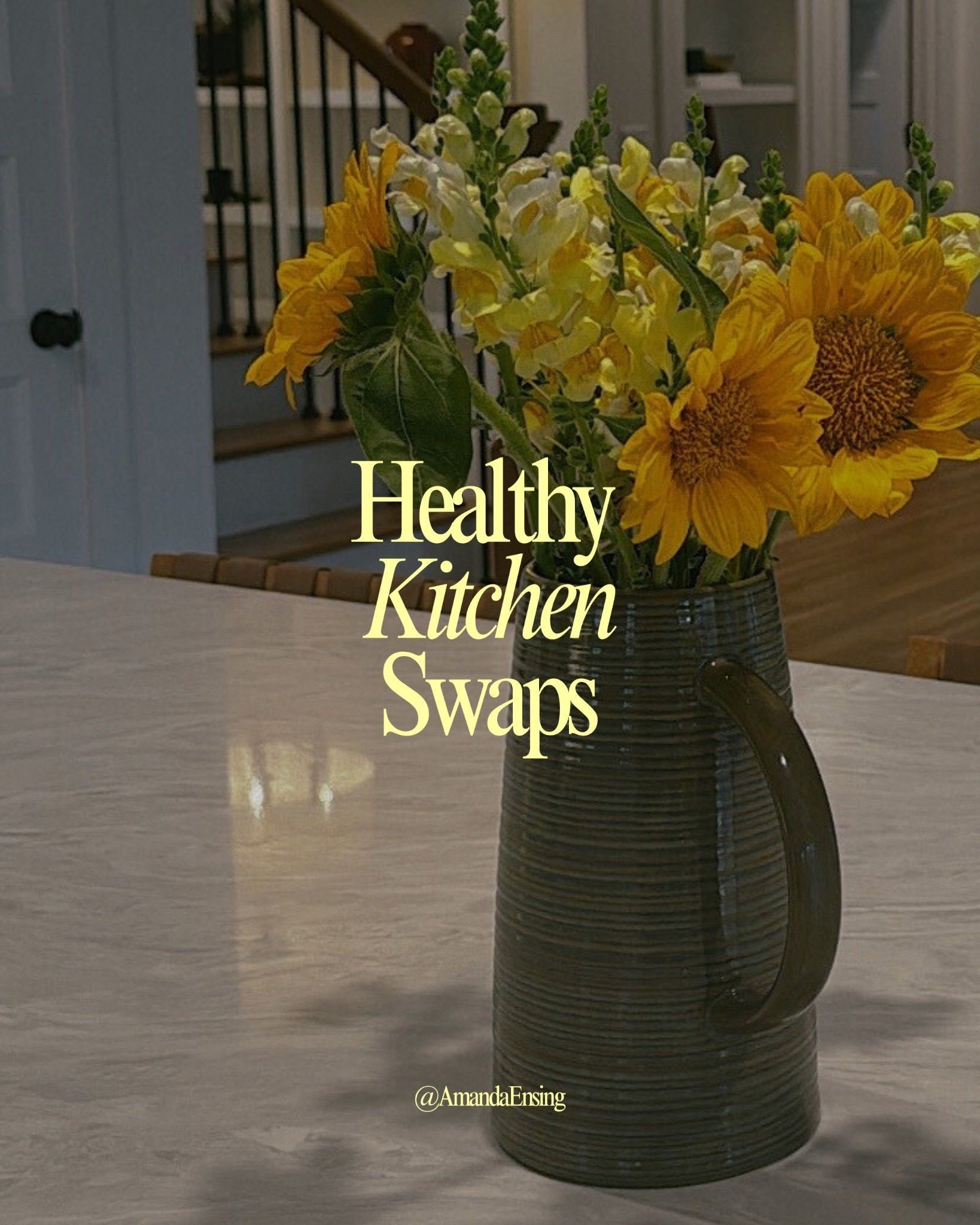 Healthy Kitchen Swaps I’ve made over the years! Full in depth reel on my Instagram 🌱 