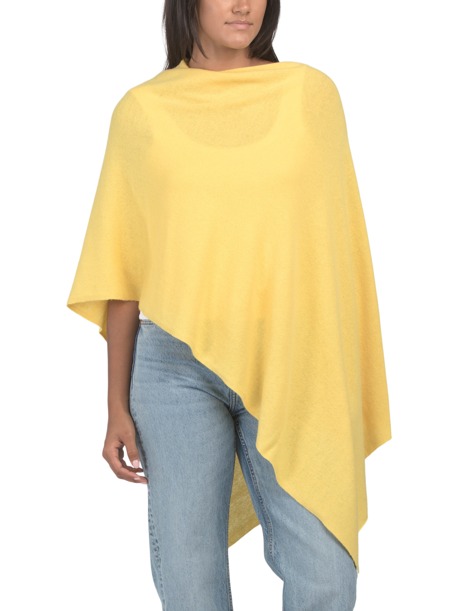 Lambswool Blend Lightweight Cowl Neck Poncho | Hats, Gloves & Scarves | Marshalls | Marshalls