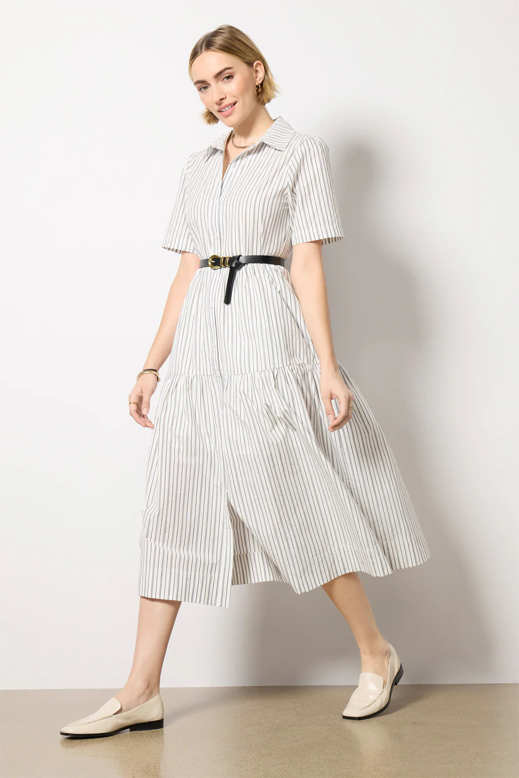 Ella Midi Shirt Dress | Evereve